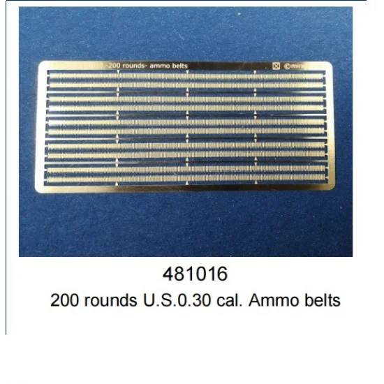 Minor 481016 1/35 200 Rounds U.S. 0.30 cal Ammo Belts - Military Vehicles & Tanks
