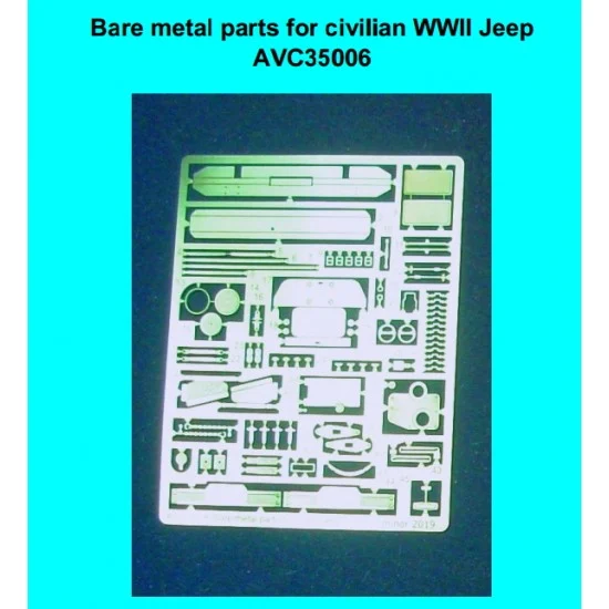 Minor 350006 1/35 WWII Civilian Jeep Detail Set (bare metal parts) - Military Vehicles & Tanks