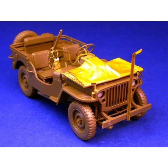 Minor 351001 1/35 WWII US 1/4 ton 4x4 Truck Windshield Cover for Tamiya kit - Military Vehicles & Tanks