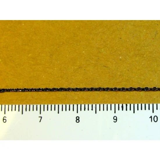 Minor 100003 1.5mm x1.0mm x0.2mm Black Oval Chain (1 meter) - Hobby Tools & Supplies
