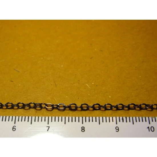 Minor 100005 Black Oval Chain (Chain Length: 1 meter; Each Link Size: 2.6mm x 2.0mm x 0.4mm) - Hobby Tools & Supplies