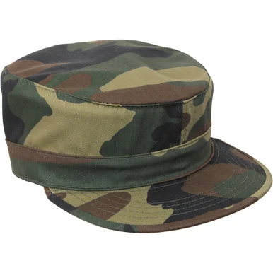 Woodland Camo Adjustable Fatigue Cap - Rothco