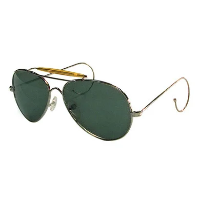 Aviator Air Force Style Sunglasses- Green