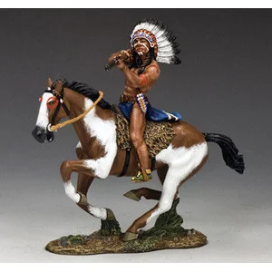 "Rain-in-the-Face" Lakota Sioux Chief/Horseback 1/30 Figure