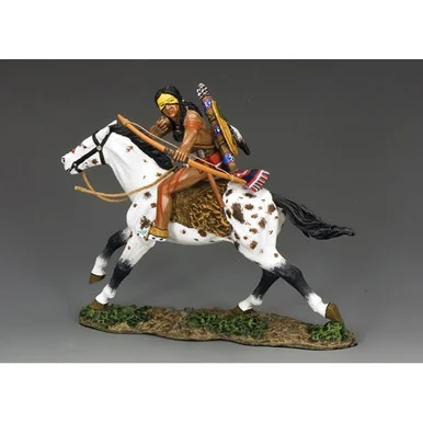 Cheyenne "Spotted Dog" Soldier on Horseback 1/30 Figure - King and Country