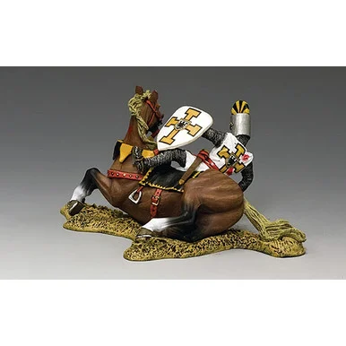 Crusader on Horseback "The Fallen Knight" 1/30 Figure Set - King and Country