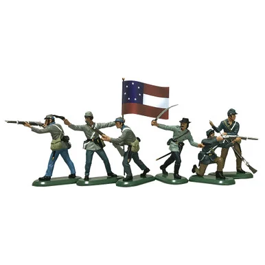 Confederate Infantry No. 1 1/32 Plastic Figure Set WILLIAM BRITAIN (52000)