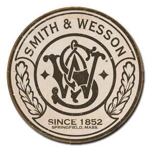 Smith & Wesson Metal Sign - Desperate Enterprises