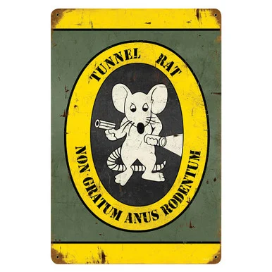 Tunnel Rat Metal Sign - Vintage Sign Co.