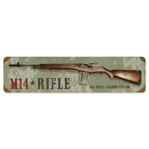 M14 Rifle Metal Sign - Vintage Sign Co.