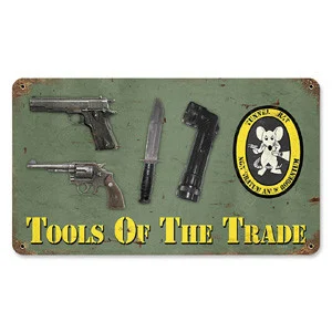 Tools of the Trade Metal Sign - Vintage Sign Co.