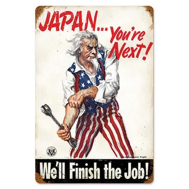 "Japan...You're Next!" Metal Sign - Vintage Sign Co.