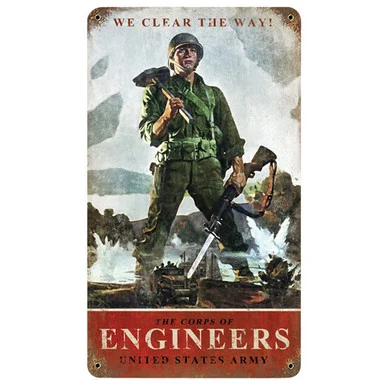 "We Clear the Way" Metal Sign - Vintage Sign Co.