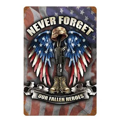 Never Forget Metal Sign LETH083 - Vintage Sign Co.
