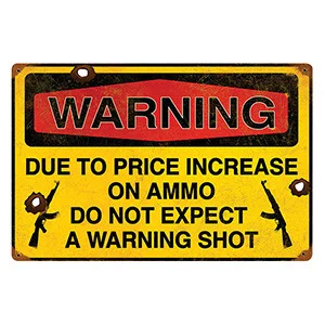 Warning Shot Sign - Vintage Sign Co.