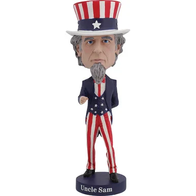 Uncle Sam Bobblehead RB10280 - Royal Bobbles