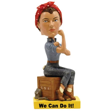 Rosie the Riveter Bobblehead RB10662 - Royal Bobbles