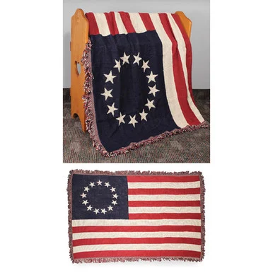 U.S. "Betsy Ross" Flag Woven Blanket - Ruffin Flag Company