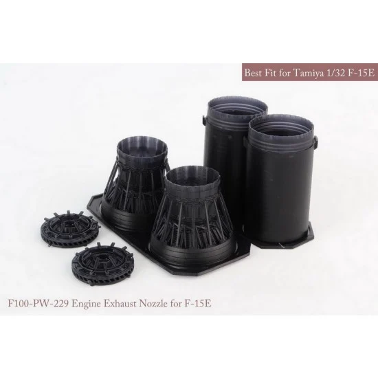 MK1 Design MA-32016 1/32 F-15C/D/E/K P&W Exhaust Nozzle & After Burner Set for Tamiya kits (Closed)