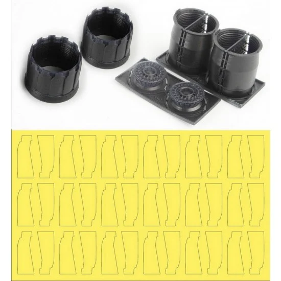 MK1 Design MA-48037 1/48 F-15 K/SG GE Exhaust Nozzle & After Burner Set (Opened) for Revell/Academy/G.W.H kits