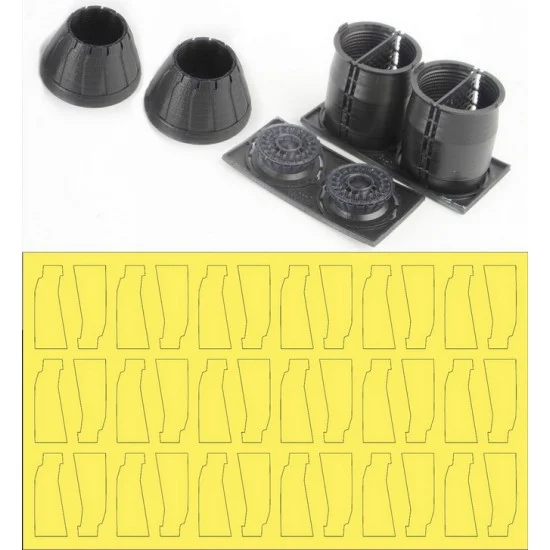 MK1 Design MA-48038 1/48 F-15 K/SG GE Exhaust Nozzle & After Burner Set (Closed) for Revell/Academy/G.W.H kits