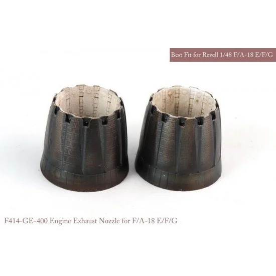 MK1 Design MA-48074 1/48 F/A-18 E/F/G GE Exhaust Nozzle Set for Revell kits (Opened)