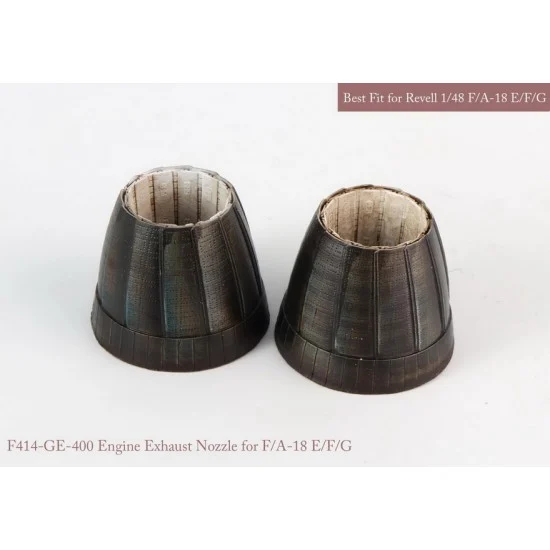 MK1 Design MA-48075 1/48 F/A-18 E/F/G GE Exhaust Nozzle Set for Revell kits (Closed)