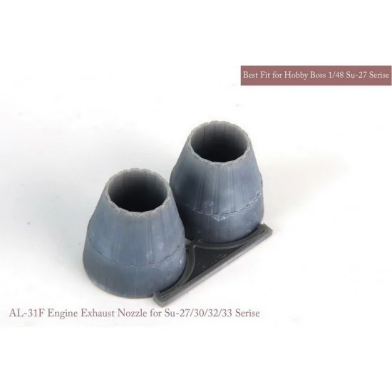 MK1 Design MA-48091 1/48 [SE] SU-27/30/33 Exhaust Nozzle set (closed) for HobbyBoss kits