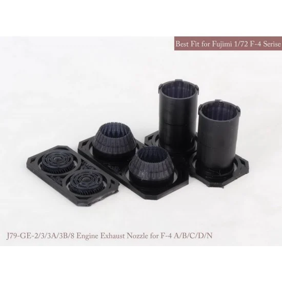 MK1 Design MA-72015 1/72 F-4 A/B/C/D/N GE Exhaust Nozzle & After Burner Set for Fujimi kits (Closed)