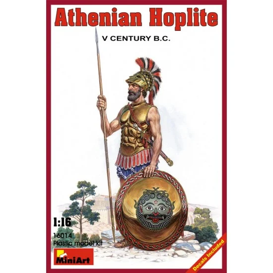 MiniArt 16014 1/16 Athenian Hoplite V Century B.C. (1 figure w/base) - Model Figures