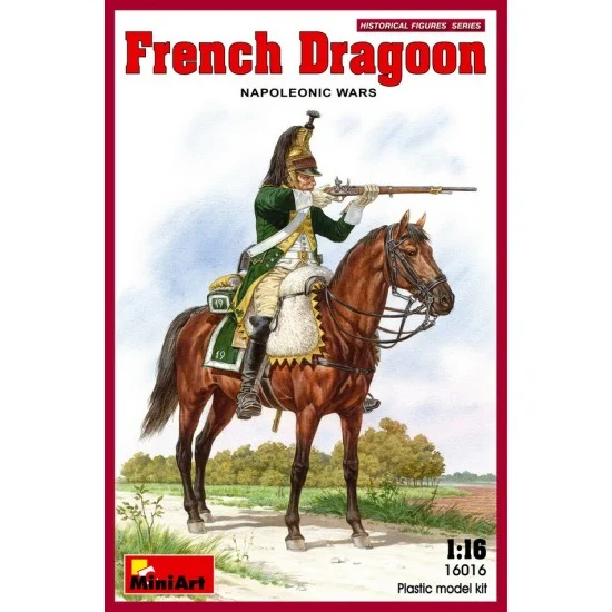 MiniArt 16016 1/16 French Dragoon in Napoleonic Wars (1 figure w/1 horse) - Model Figures