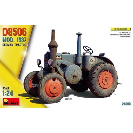 MiniArt 24003 1/24 German Tractor D8506 Mod. 1937 - Model Cars