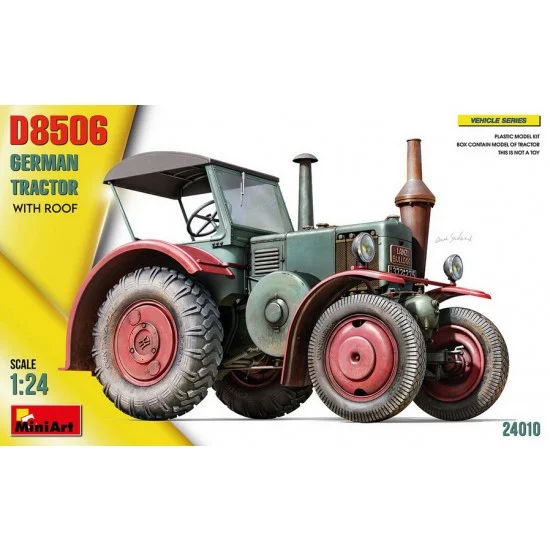 MiniArt 24010 1/24 German Tractor D8506 w/Roof - Military Vehicles & Tanks