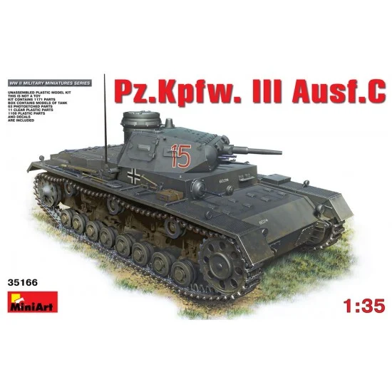 MiniArt 35166 1/35 PzKpfw.III Ausf.C - Military Vehicles & Tanks