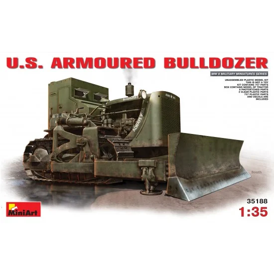 MiniArt 35188 1/35 US Armoured Bulldozer - Military Vehicles & Tanks