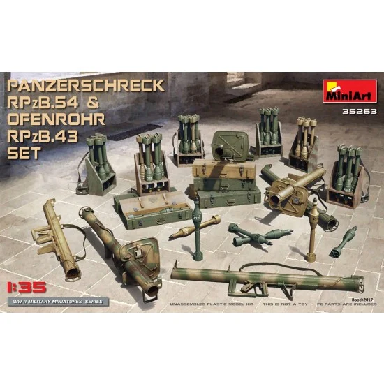 MiniArt 35263 1/35 Panzerschreck RPzB.54 & Ofenrohr RPzB.43 Set - Model Figures