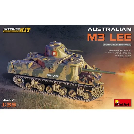 MiniArt 35287 1/35 WWII Australian M3 Lee [Interior Kit] - Military Vehicles & Tanks