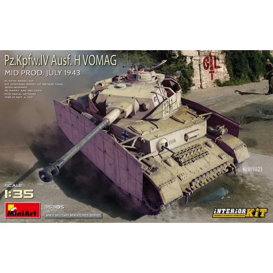 MiniArt 35305 1/35 PzKpfw.IV Ausf. H Vomag Mid, July 1943 [Interior Kit] - Military Vehicles & Tanks