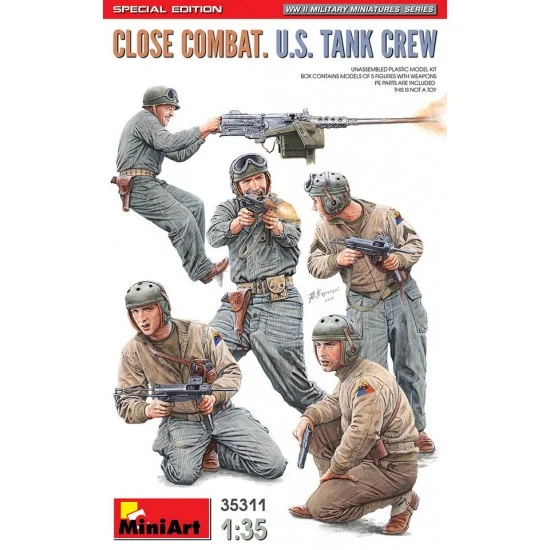 MiniArt 35311 1/35 US Tank Crew Close Combat (5 figures) [Special Edition] - Model Figures
