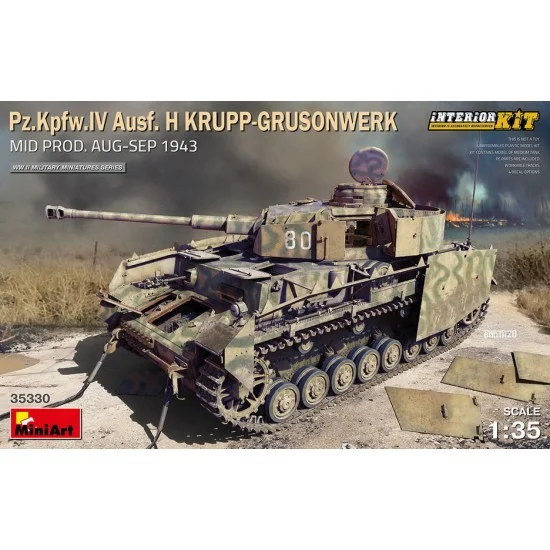 MiniArt 1/35 PzKpfw.IV Ausf. H Krupp-Grusonwerk Mid, Aug-Sep 1943 [Interior Kit]