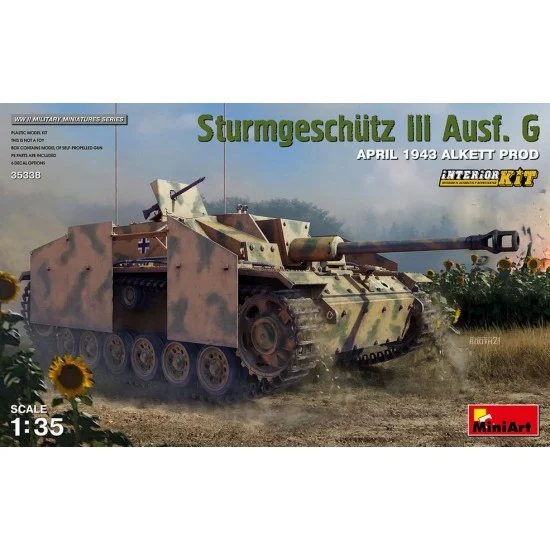 MiniArt 35338 1/35 Sturmgeschutz III Ausf. G April 1943 Alkett Prod. Interior Kit - Military Vehicles & Tanks
