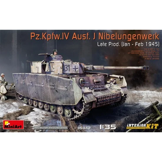 MiniArt 35342 1/35 Pzkpfw.IV Ausf. J Nibelungenwerk Late (Jan-Feb 1945) Interior Kit