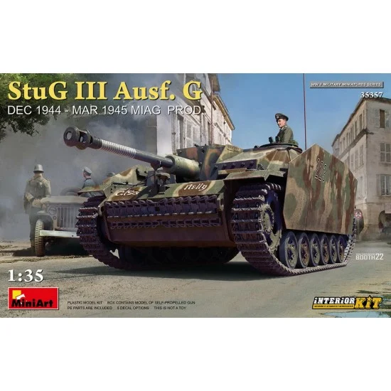 MiniArt 35357 1/35 Stug III Ausf. G Dec 1944, Mar 1945 MIAG Production [Interior Kit] - Military Vehicles & Tanks