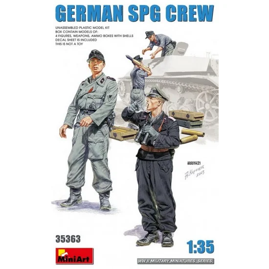 MiniArt 35363 1/35 German SPG Crew (4 figures) - Model Figures