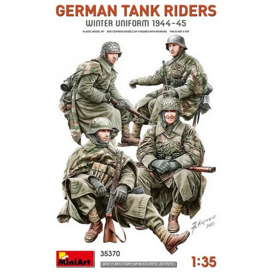 MiniArt 35370 1/35 German Tank Riders, Winter Uniform 1944-45 (4 figures)
