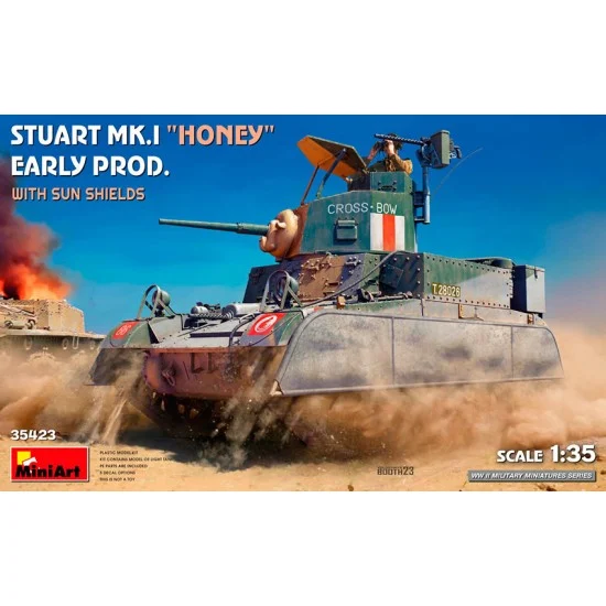 MiniArt 35423 1/35 Stuart Mk.I Honey Early Prod. with Sun Shields - Military Vehicles & Tanks