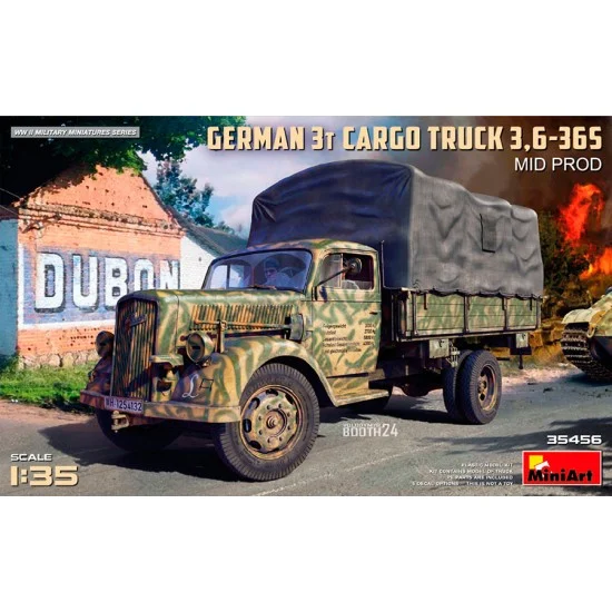 MiniArt 35456 1/35 German 3t Cargo Truck 3.6-36S Mid Prod