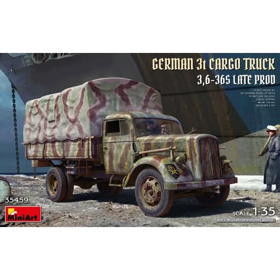 MiniArt 35459 1/35 German 3t Cargo Truck 3.6-36S Late Production