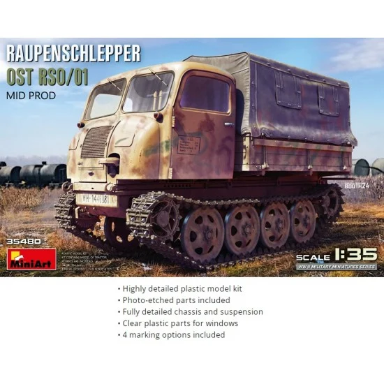 MiniArt 35480 1/35 Raupenschlepper Ost RSO/01. Mid Prod - Military Vehicles & Tanks