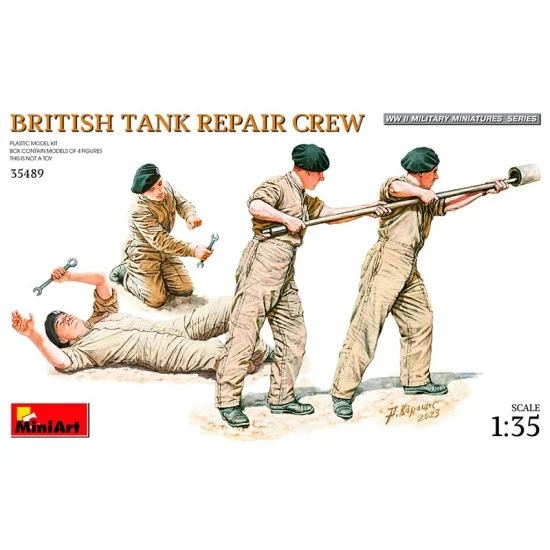 MiniArt 35489 1/35 British Tank Repair Crew - Model Figures